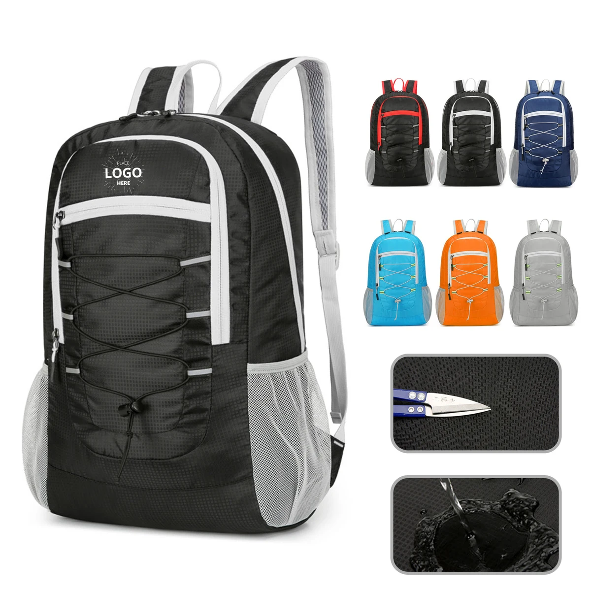 Portable Travel Sports Drawstring Backpack 1