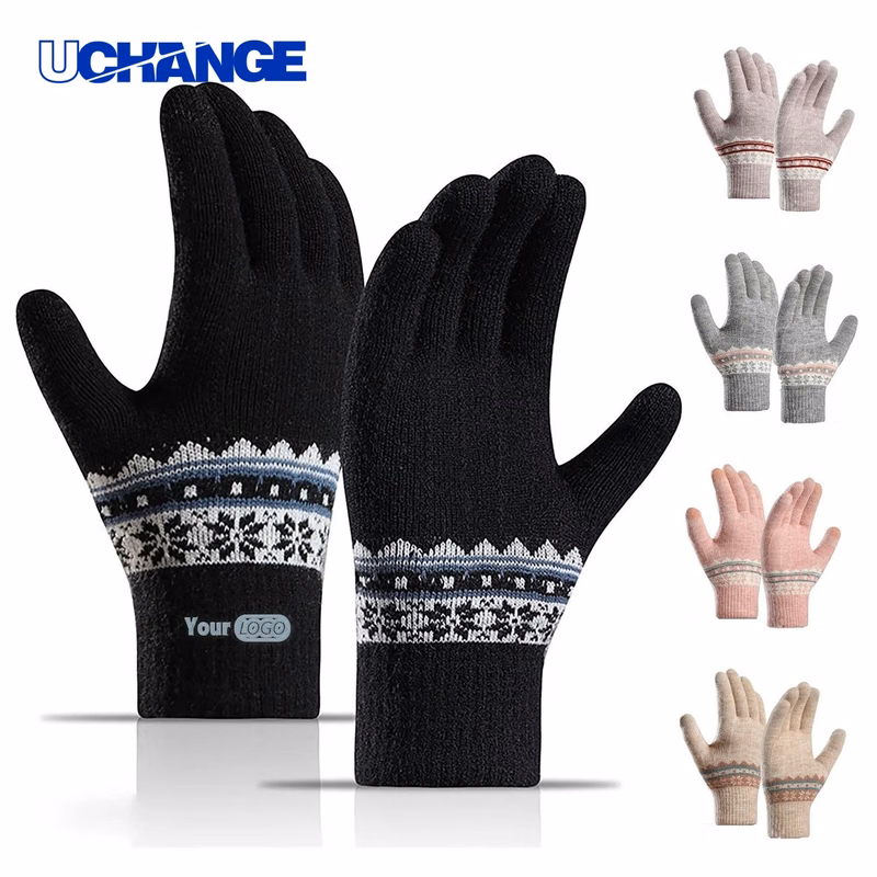 Women's Acrylic Knit Touchscreen Gloves