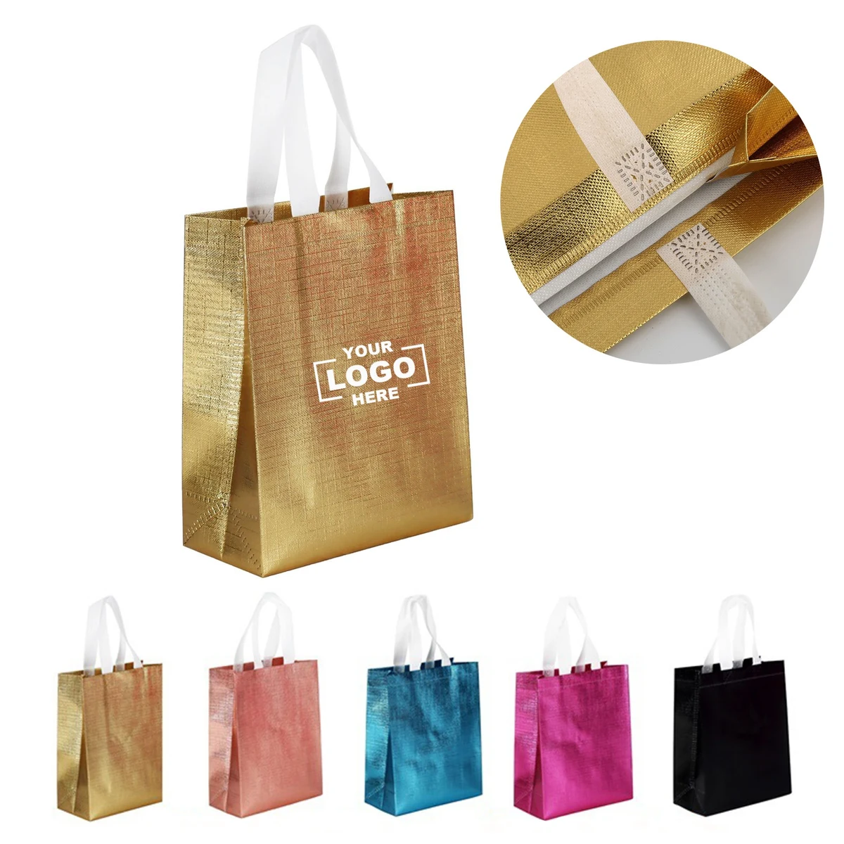 Reusable Non-woven Tote Bag with Waterproof Coating 1