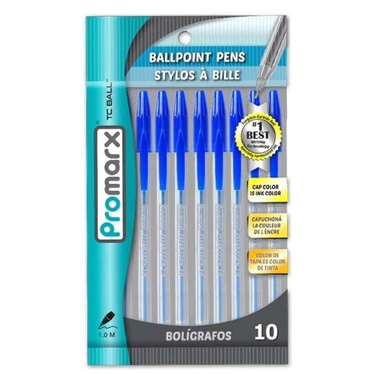 Blue Stick Pens - 10 Count 1