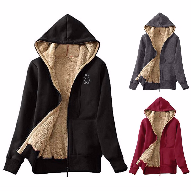 Sherpa-Lined Pullover Hoodie Sweatshirt