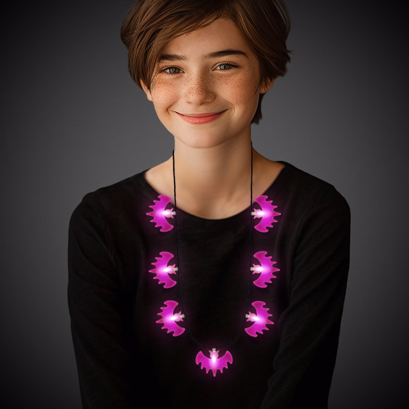 34" Light Up Bat Necklace