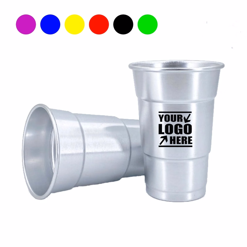 18 oz Customizable Stepped Aluminum Cup
