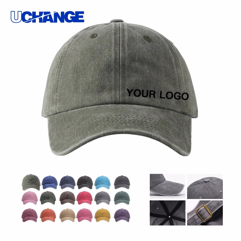 Low Profile Vintage Baseball Cap Headwear with Curved Brim