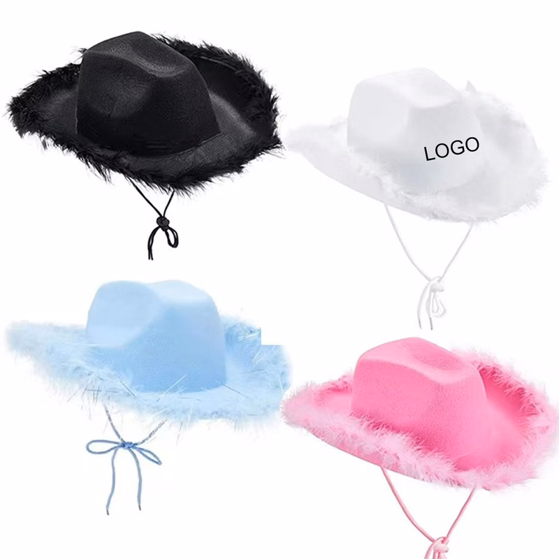 Cowboy Hat with Fur for Party 
Festivals