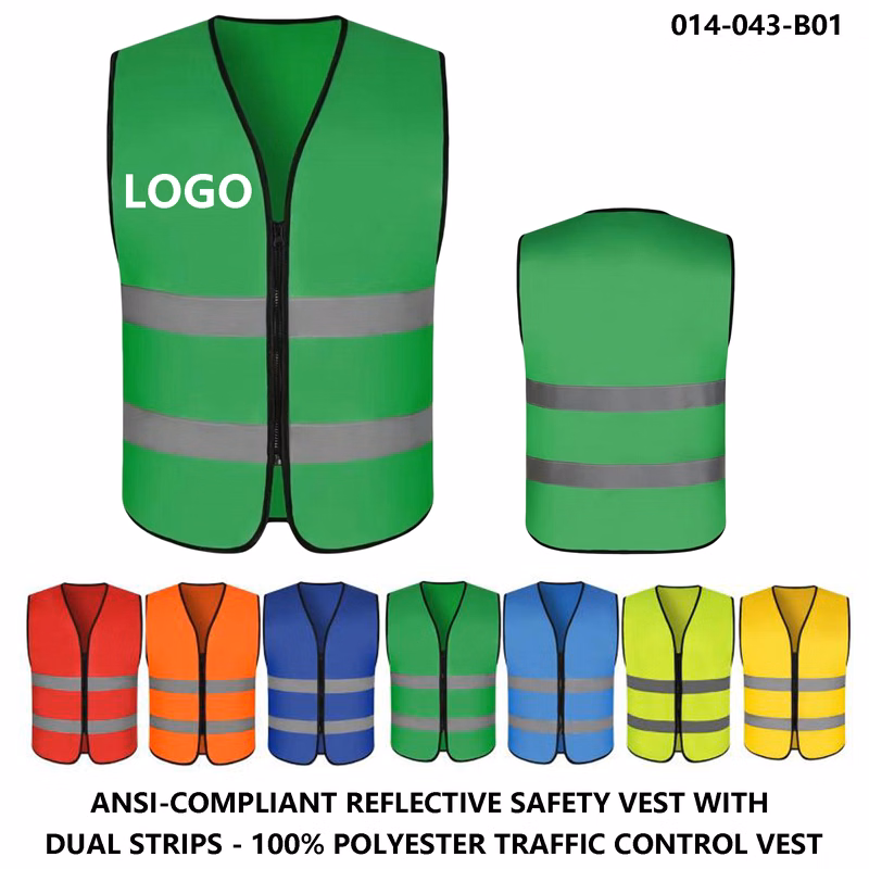 High Visibility Safety Vest for Adults - Reflective ?C Logo Customizable