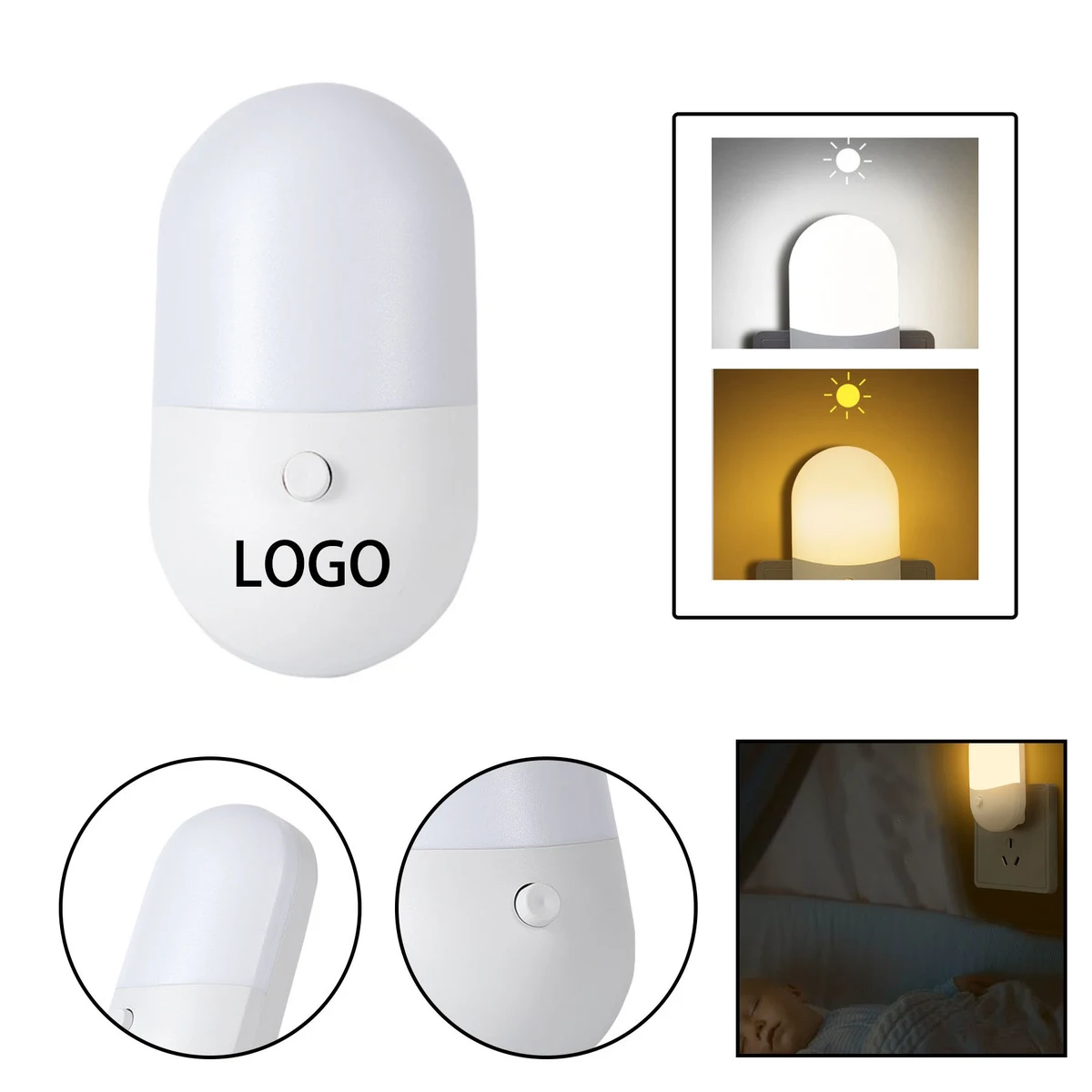 Wall-Mounted Touch Night Light 1