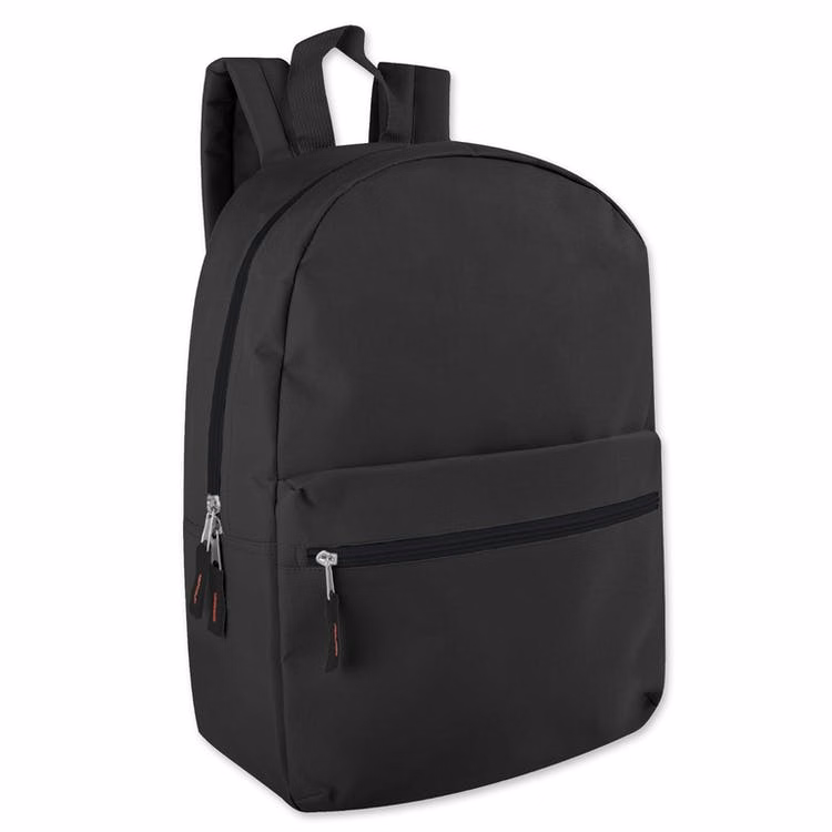 16.5" Basic Backpacks - Black
