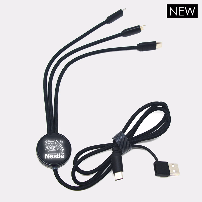 Firefly - LED Multi Cable Featuring Type C Adapters