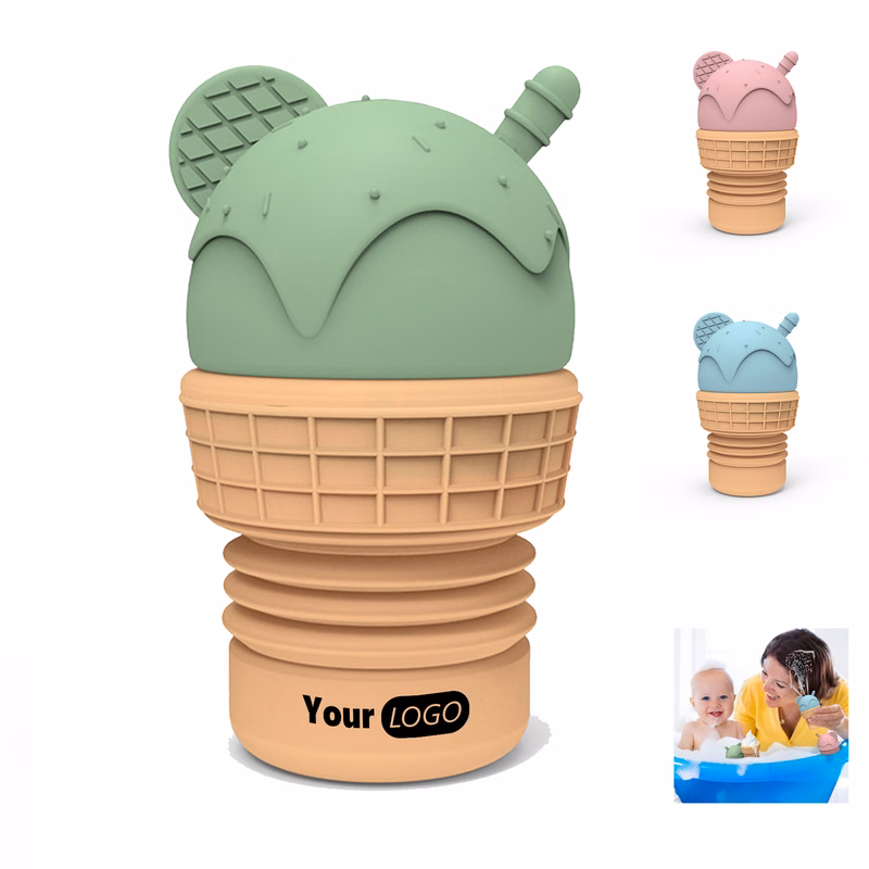 Silicone Ice Cream Bathroom Toys for Kids