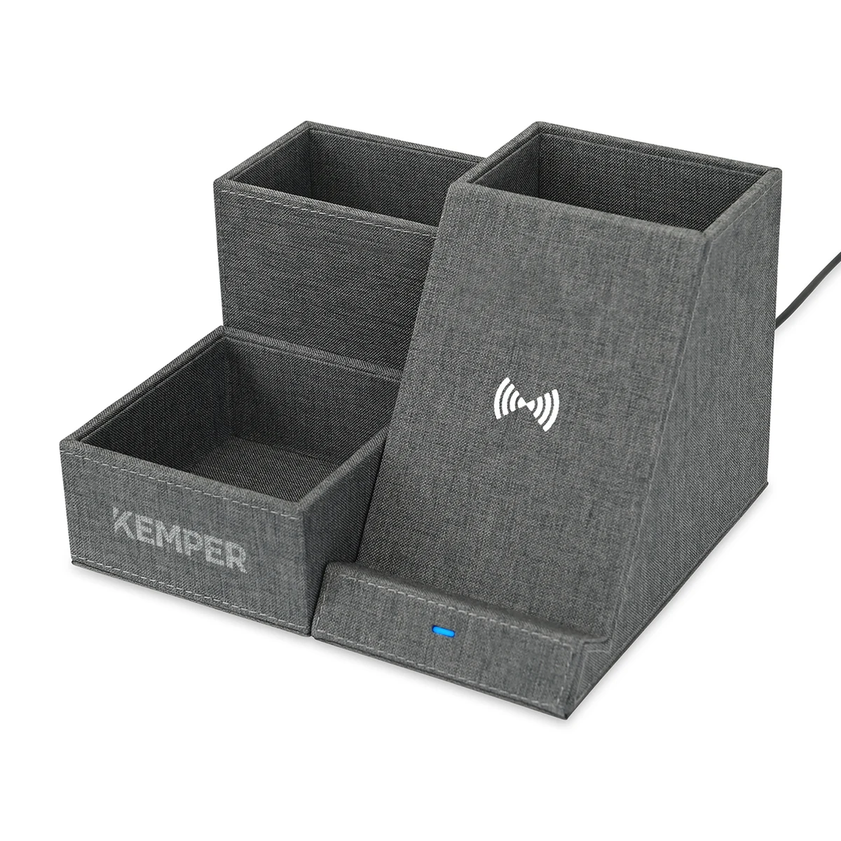 Eden Recycled rPET Wireless Charging Desk Organizer 1