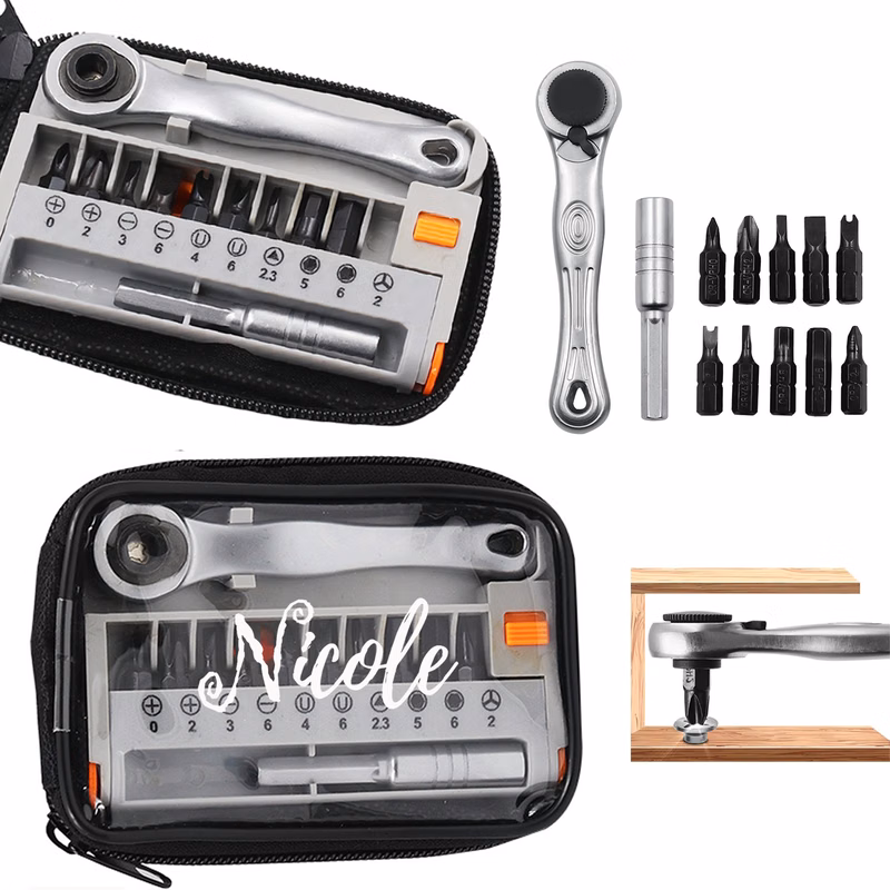 12pcs Portable Mini Ratchet Wrench
