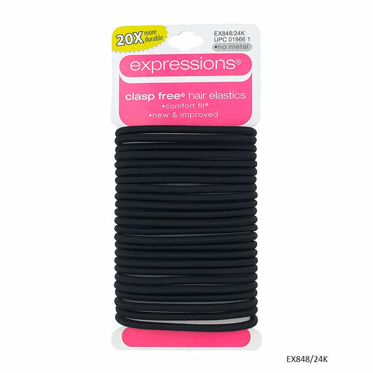 Hair Ties - Black 24 Pack