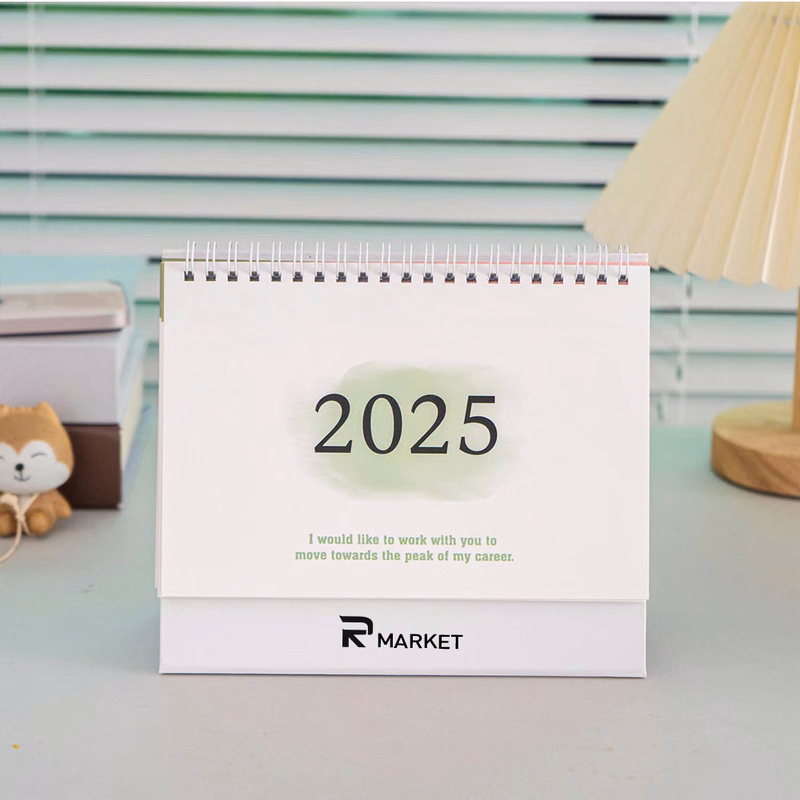 2025 Fresh Style Desktop Calendar