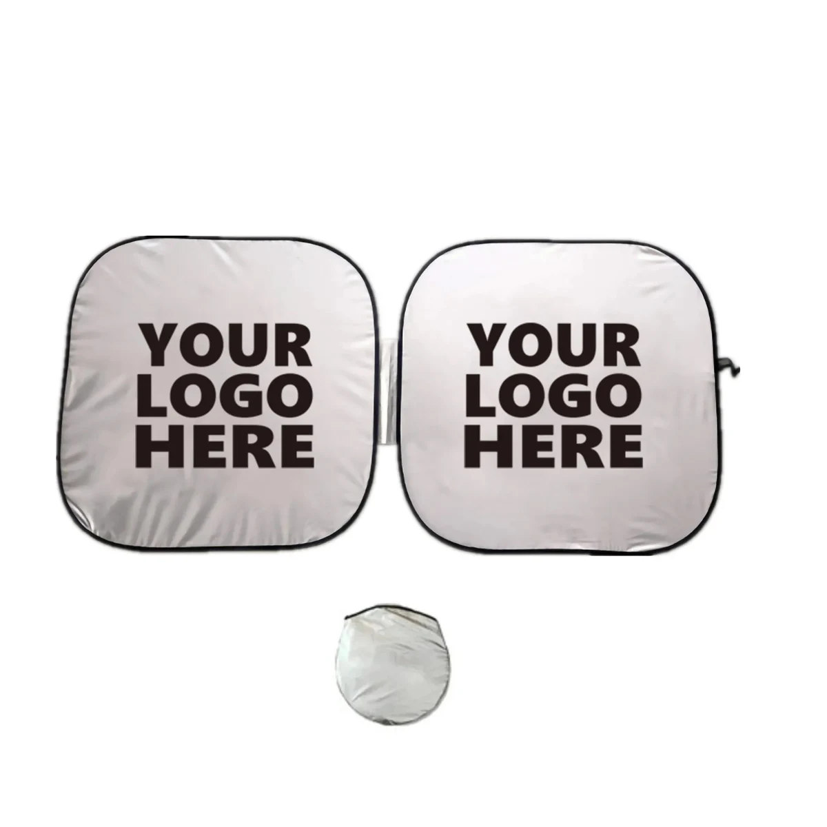 Polyester Car Windshield Sun Shade With Pouch MOQ100 1