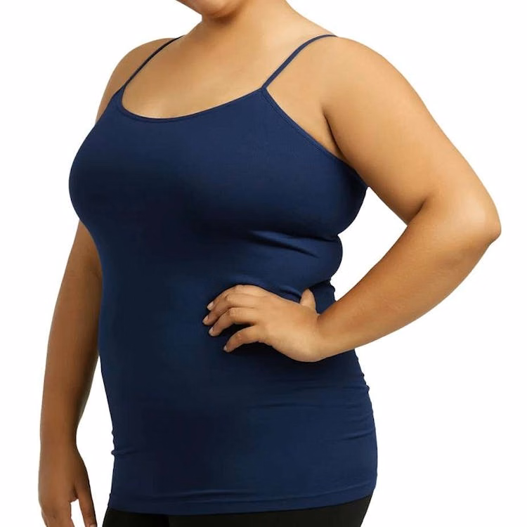 Women's Plus Size Camisoles - Navy Poly One Size Fits Most