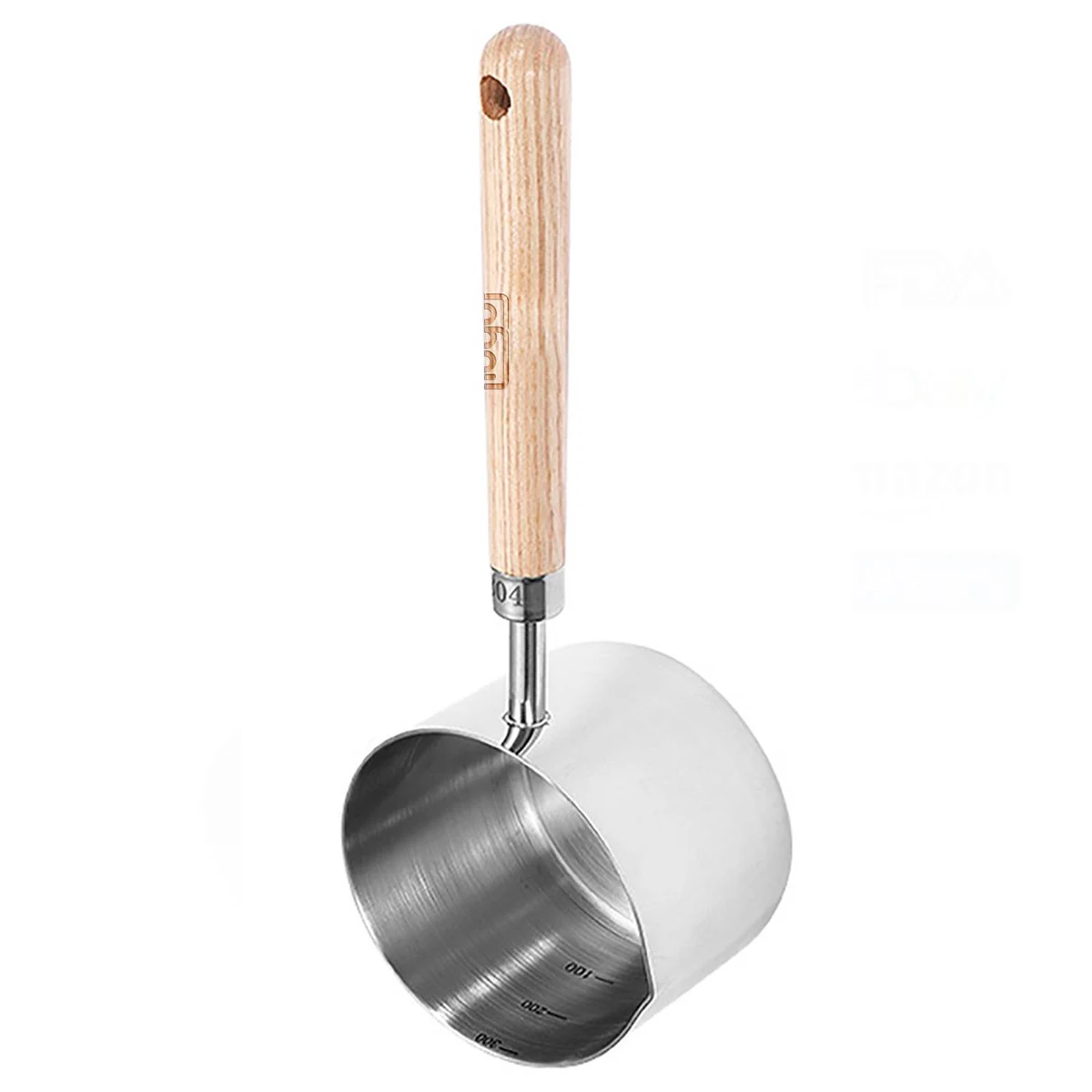 Stainless steel sauce spoon 1