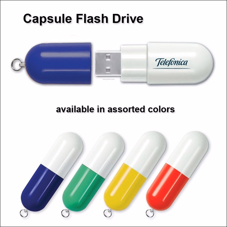 Capsule Flash Drive / USB - 1 GB Memory