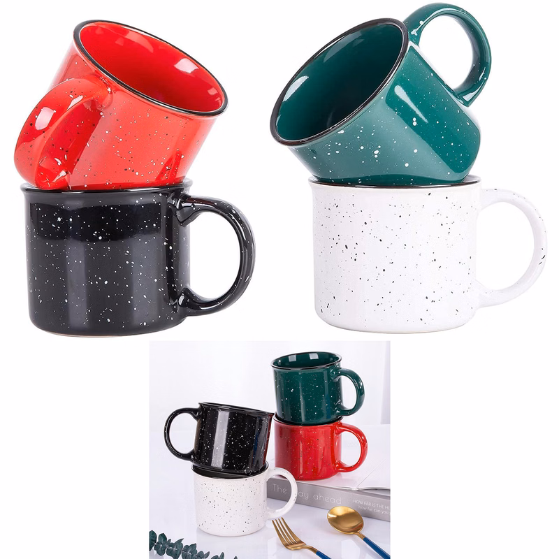 12 Ounce Ceramic Speckled Campfire Coffee Mug