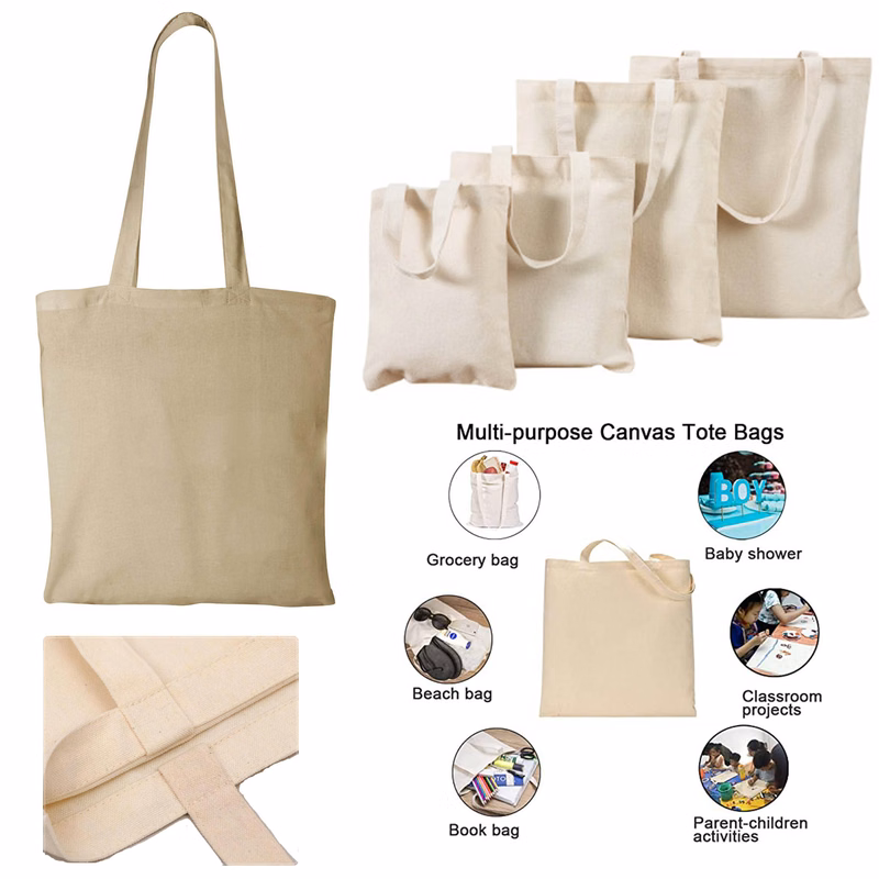 One Shoulder Canvas Tote Bag