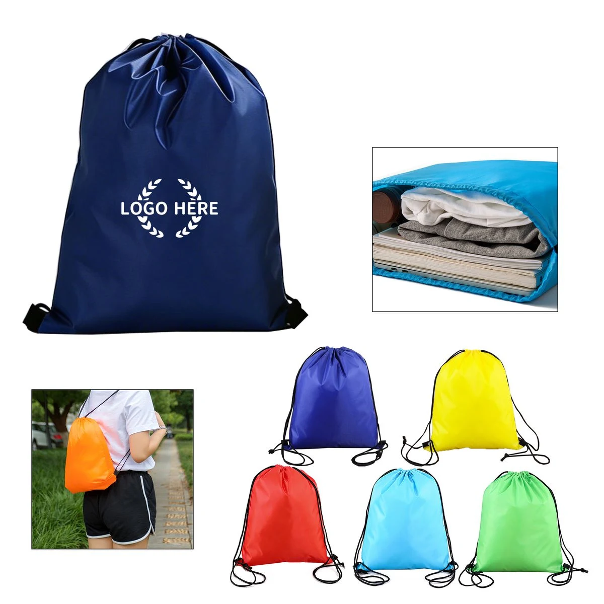 Non Woven Drawstring Backpack Bag 1