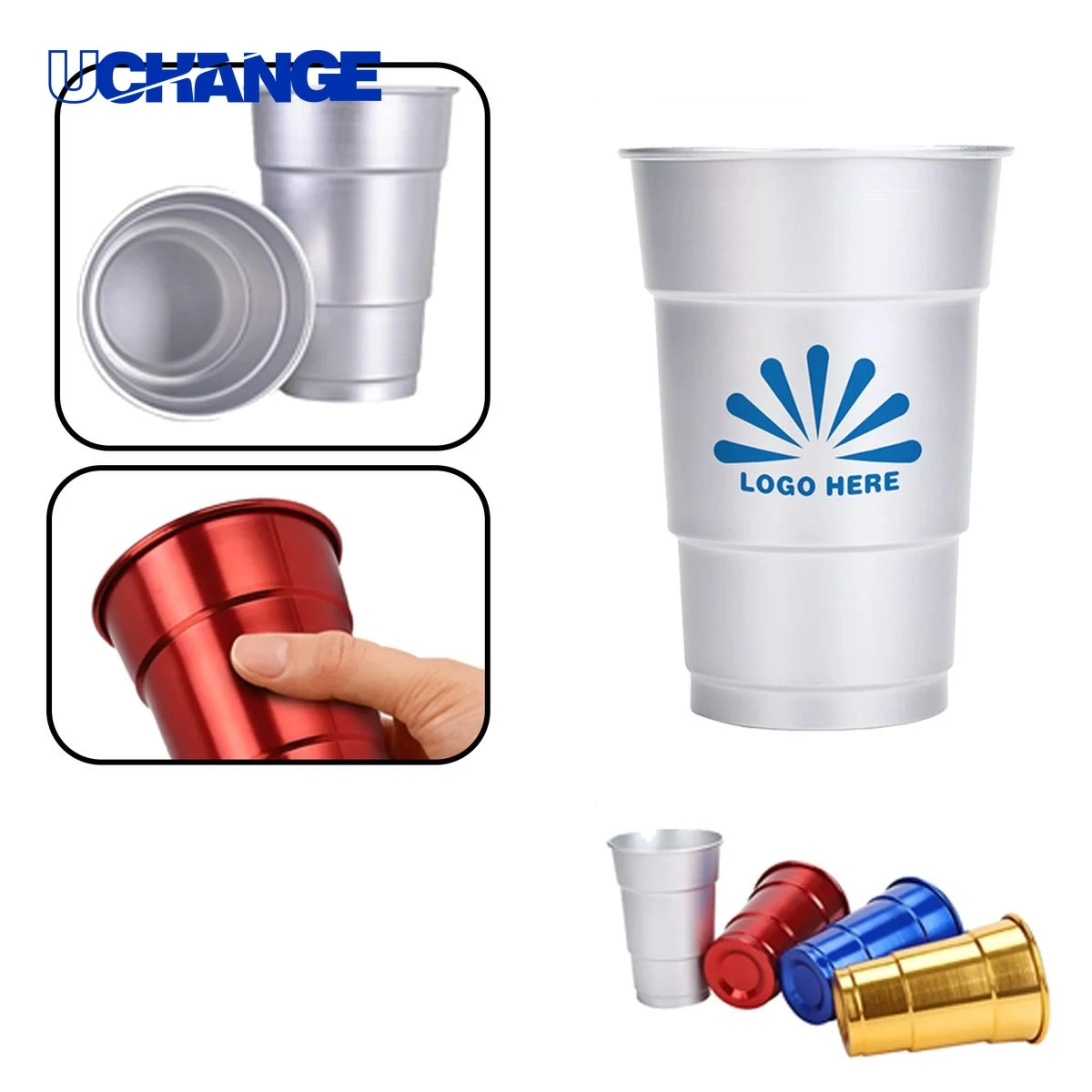 Logo Aluminum Drinkware Cup for Promotions 1
