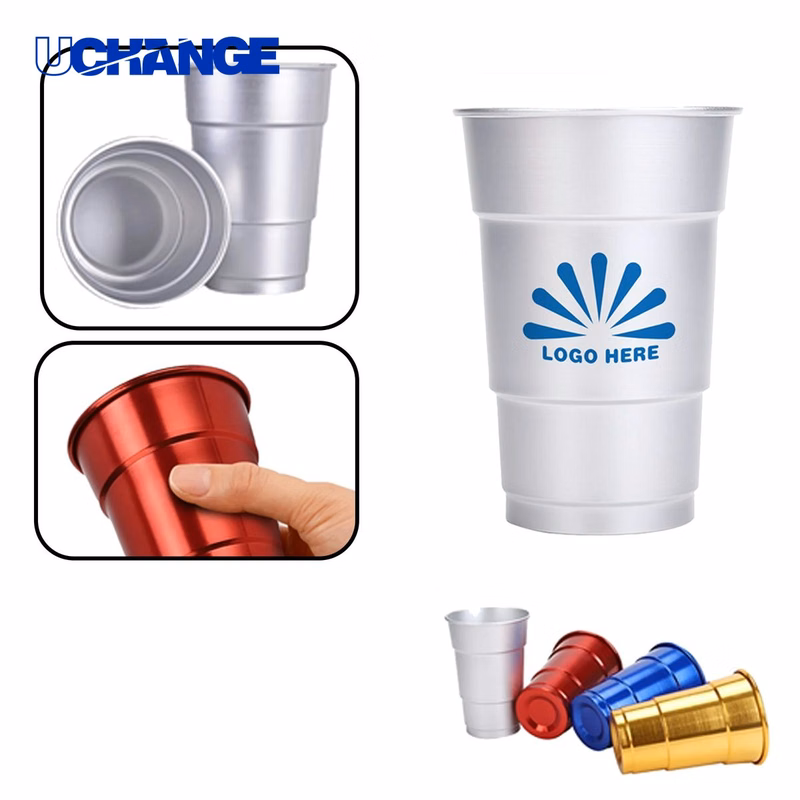 Logo Aluminum Drinkware Cup for Promotions