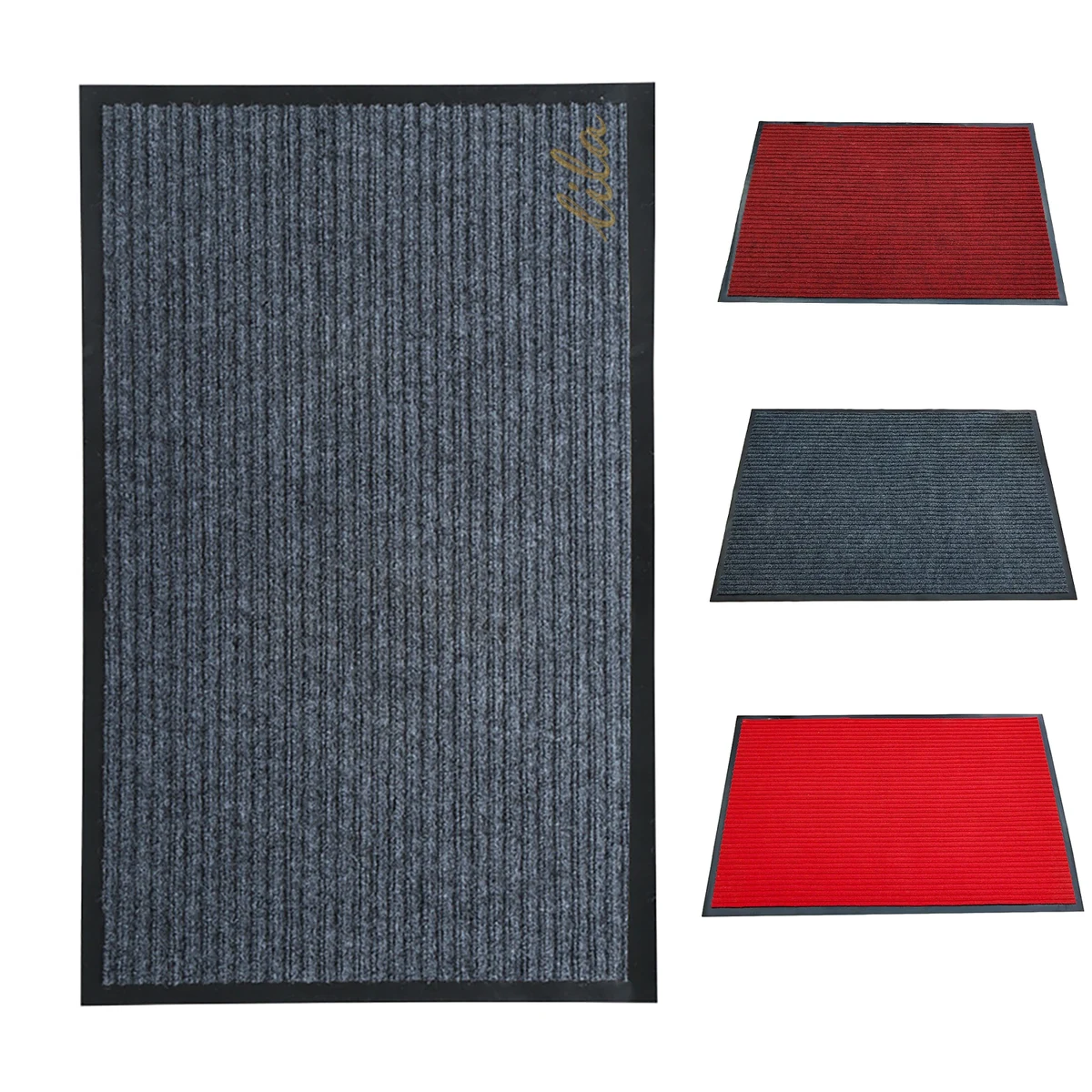 Absorbent Anti Slip Entrance Striped Floor Mat 1