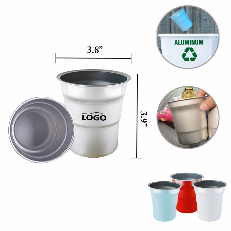 MOQ50 16oz Aluminum Cups For Outdoor Parties