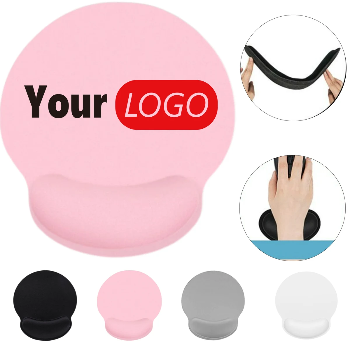 Mouse pad with wrist protector 1