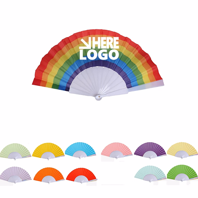 Colored Folding Hand Fan