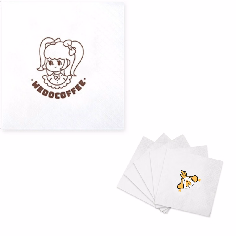 White 3 Ply Beverage Napkin