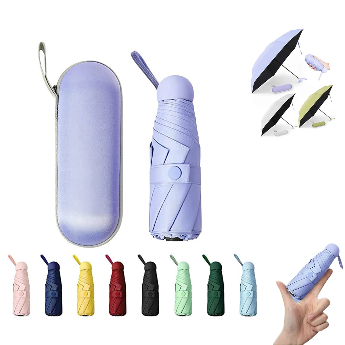 Mini Folding Travel Umbrella 1