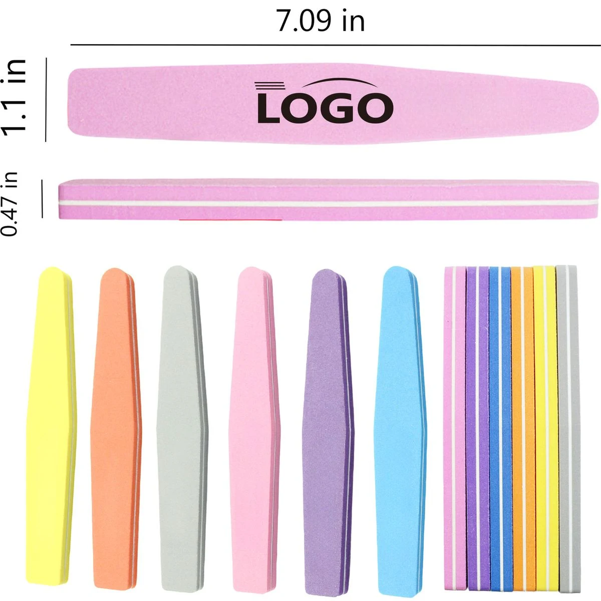 Diamond Shaped Double Sided Emery Nail File 1