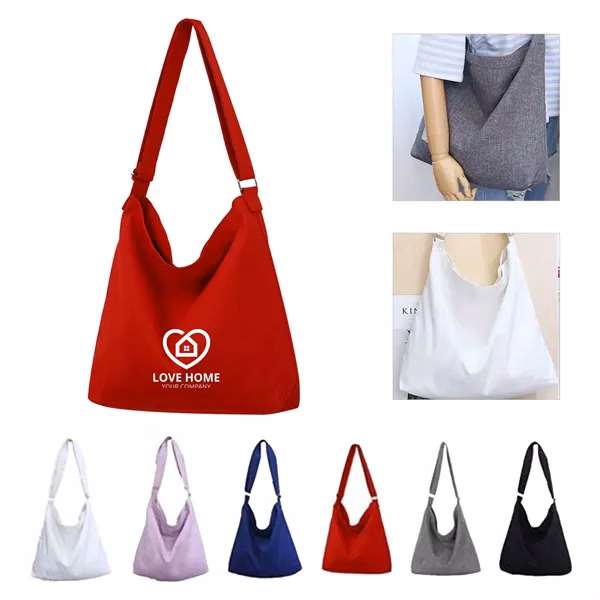 Solid Color Cotton Canvas Tote Bags