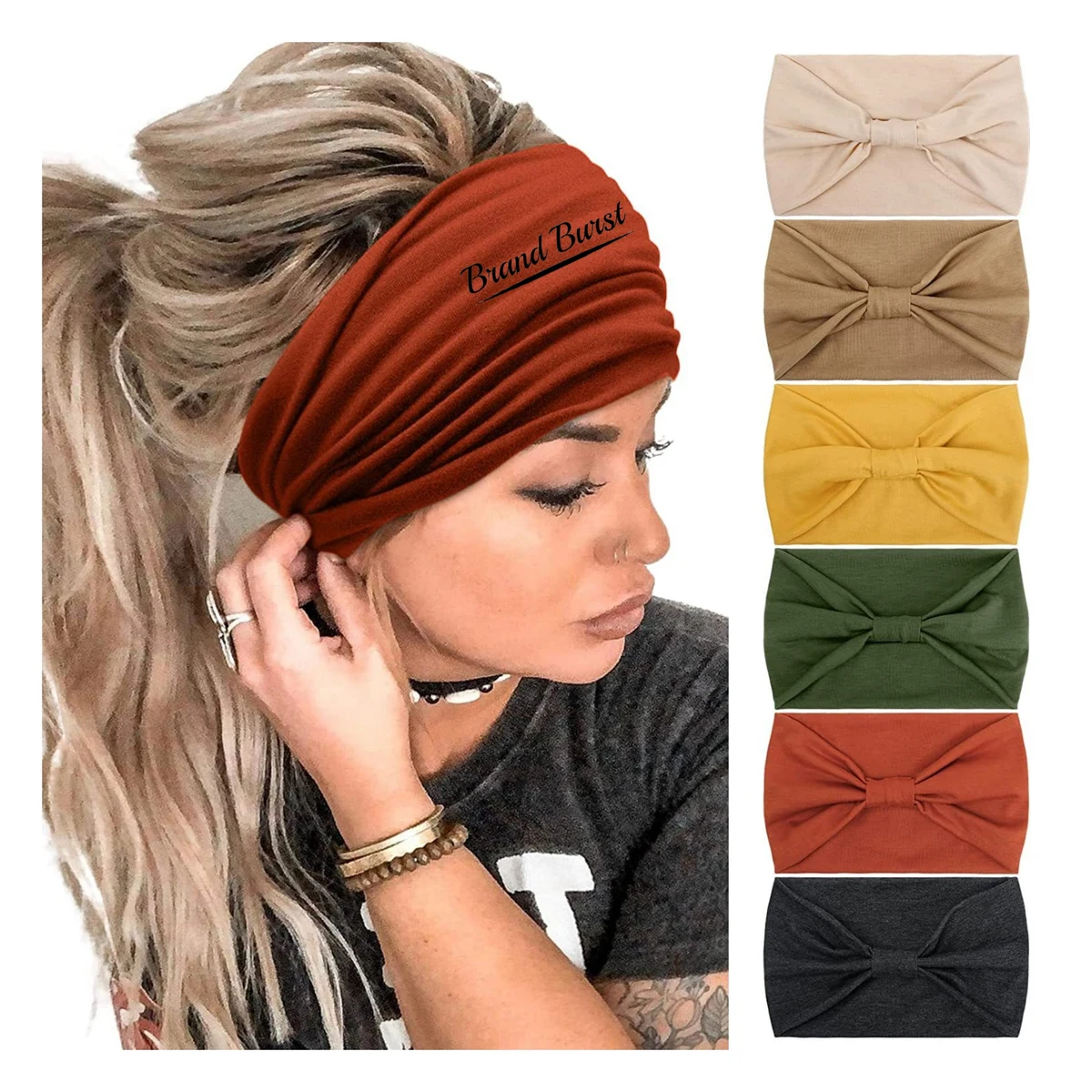 African Boho Wide Hairband 1