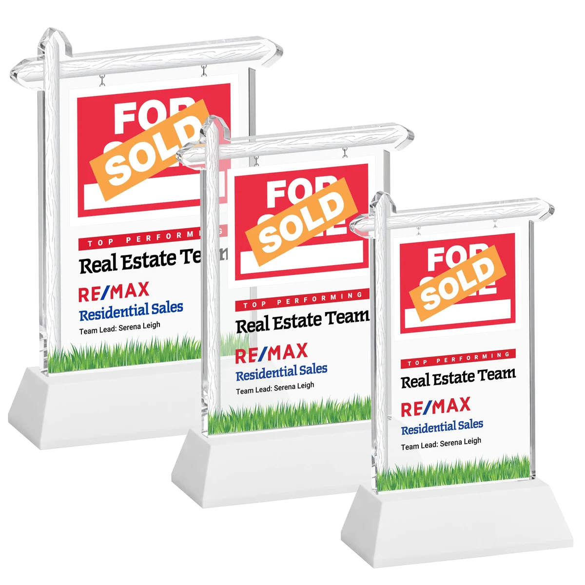 Real Estate VividPrint™ Award on Hartford Base - White 1