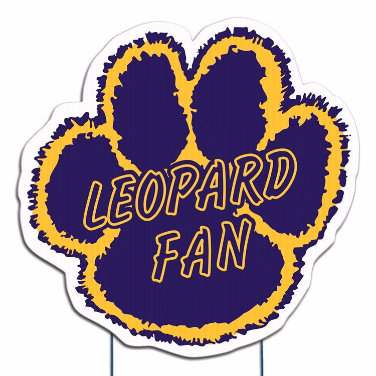 Paw Shape Yard Sign, Screen Printed