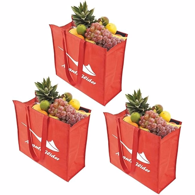 Large Square Non-Woven Cooler Tote Bag (12" W X 14" H X 12")