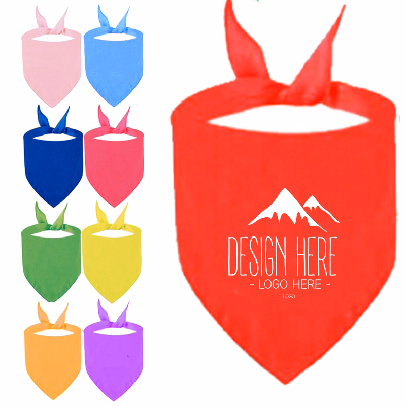 Custom Polyester Full Color Towel Dog Bandana
