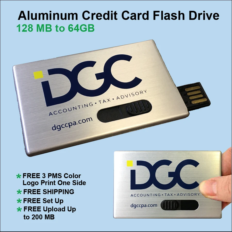ALUMINUMCREDIT Card Flash Drive / USB - 8GB 1