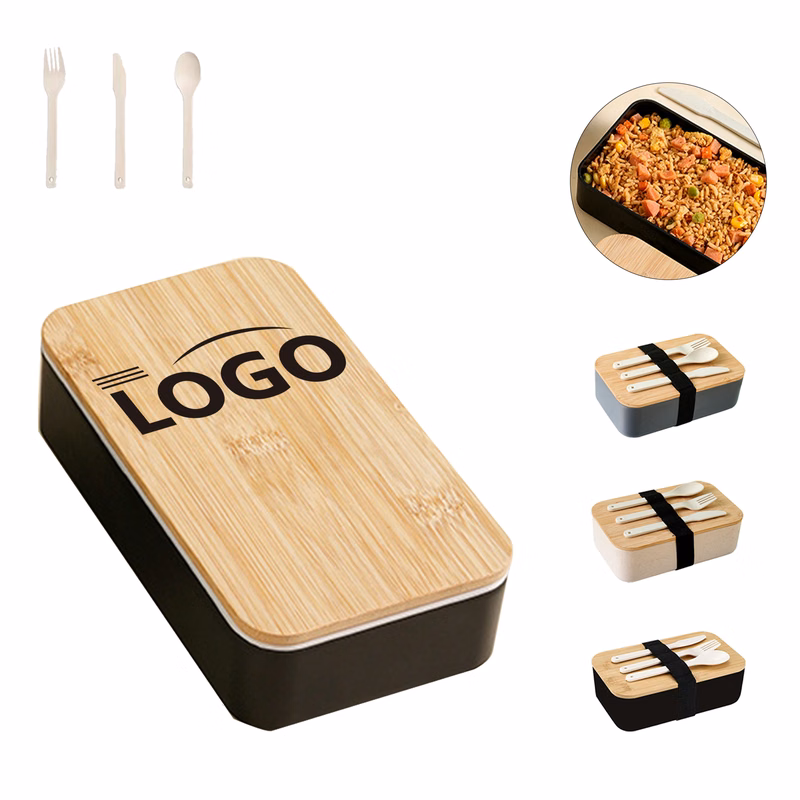 Large Capacity Bamboo Lunch Box