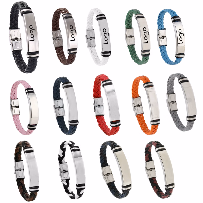 Minimalist Casual Titanium Steel Magnetic Clasp Bracelet