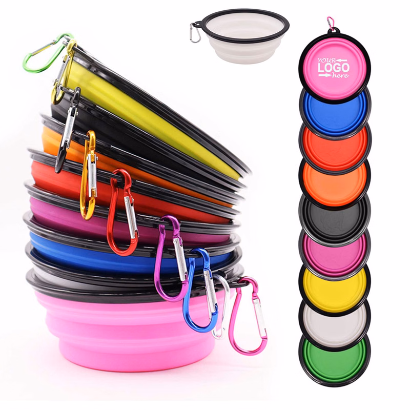 MOQ50 Silicone Folding Pet Dog Bowl