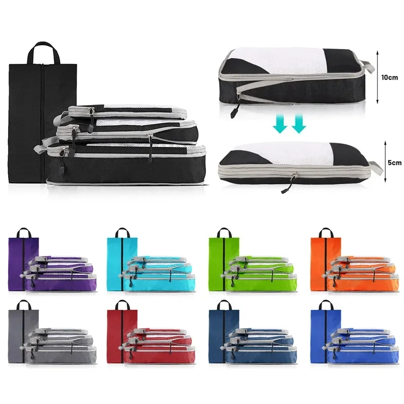 Compressible Foldable Travel Storage Bag Set (4 Pieces) 1