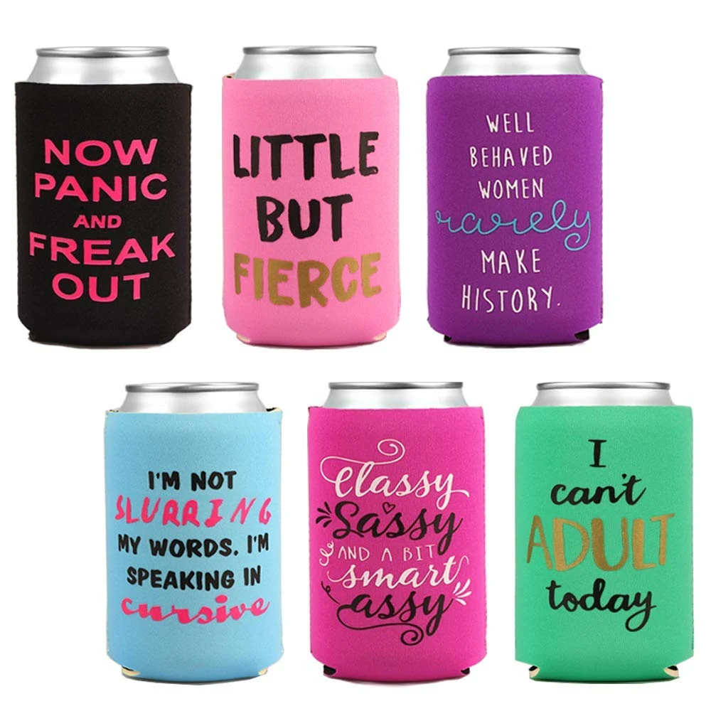 Can Coolers with Pocket, custom koozie with logo imprint 1