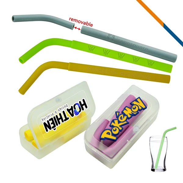 Freezie Silicone Straws for Commutes, Fitness and Travel 1