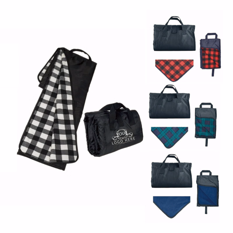 Compact Outdoor Fleece Blanket For Picnics