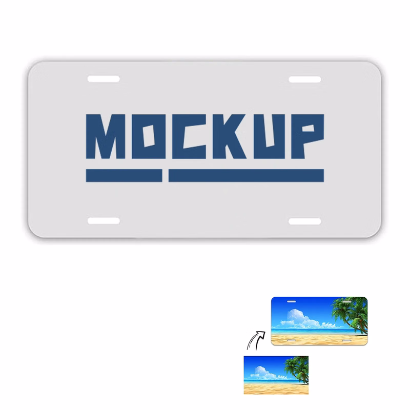Full Color Aluminum License Plate MOQ 100 PCS