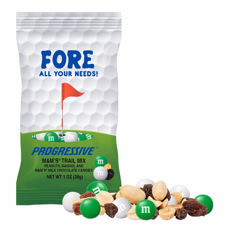 Golf - 1oz Color Choice M&M'S® Trail Mix Full Color Digibag